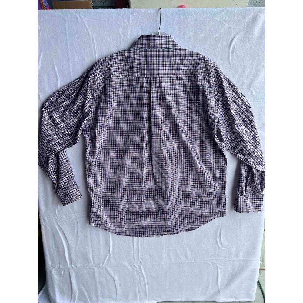 Peter Millar Mens XL‎ Pink Blue Plaid Cotton Stretch Button Down MF18W08CSL - Picture 7 of 7